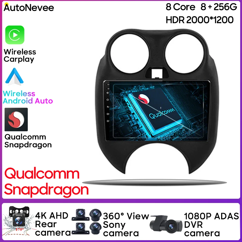 Android 12 For Nissan March Micra 2010 2013 Carplay Automotive