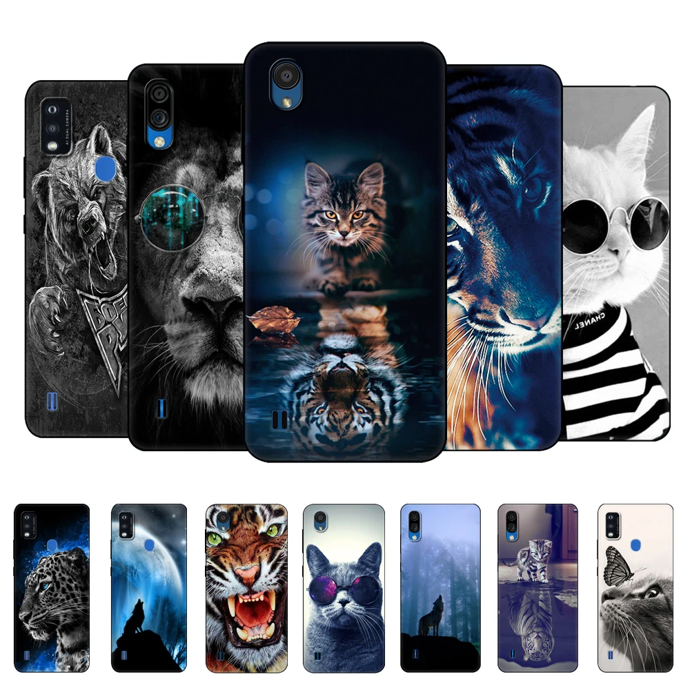 Чехол для ZTE Blade A5 2019 2020 чехол задняя крышка A51 A 5 51 мягкий телефона Лев тигр волк