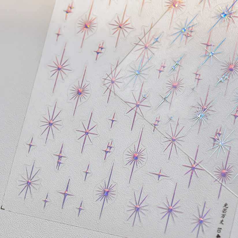 Elegant Starlight Glitter Rhinestone Nail Art Stickers