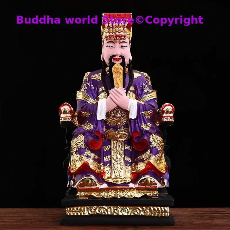 

GOOD Asia HONG KONG HOME Taoist Temple Patron saint ZI WEI Emperor God of wealth statue bless safety health good luck statue