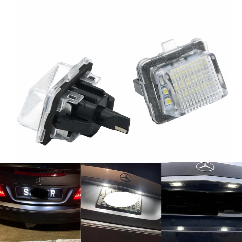 2pcs 18LED LICENSE PLATE LIGHT LAMP For W204 C180 C350 S204 W212 S212