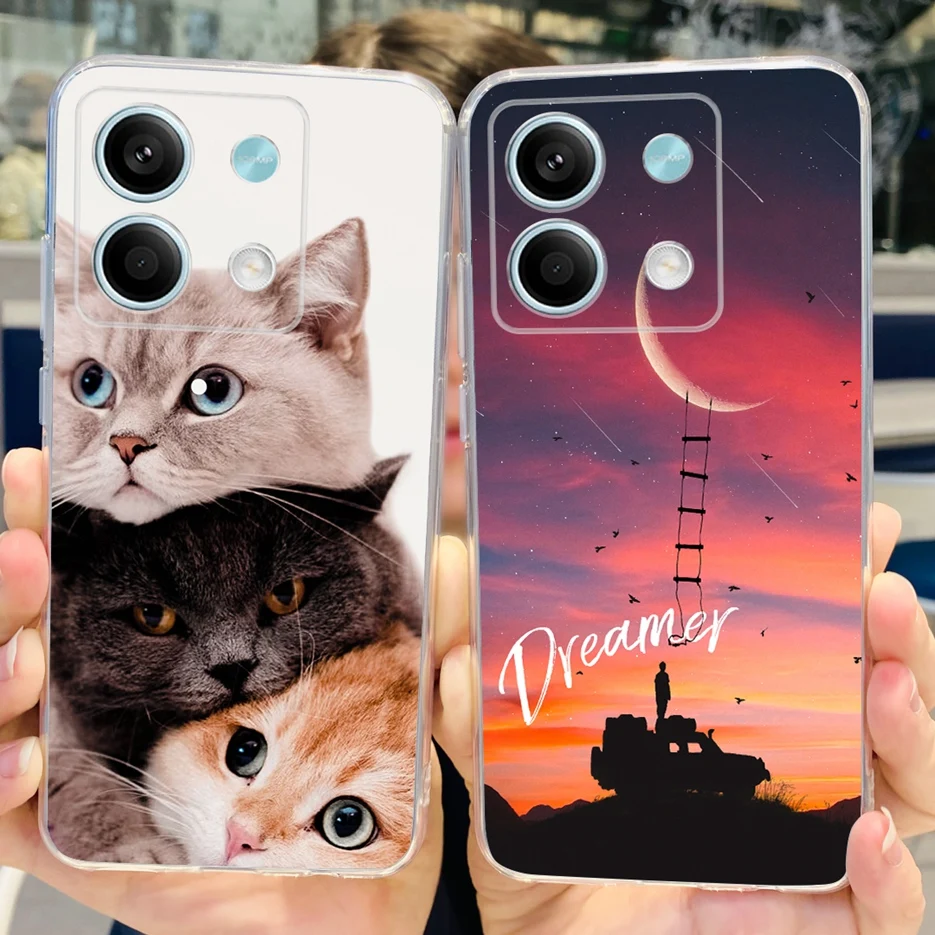 Cute Cat & Butterfly Soft Silicone Phone Case with Full Bumper Protection