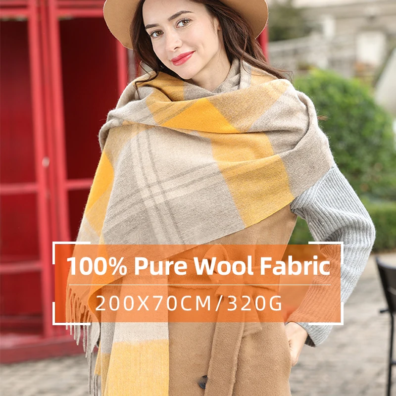 Tejido Suave Acrílico Chal Pashmina Mujer 200x70cm - Acrílico Suave - Para Invierno Y Otoño Complemento Moda