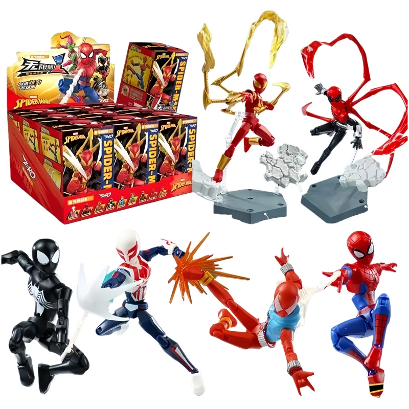 Keeppley Original Marvel Avengers Spider-Man Bausteine Spielzeug Action Anime Figur Zusammengebautes Modell Schreibtisch-Dekoration Geschenke für Fans
