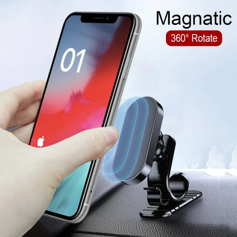 2023 D6 Magnetic Car Phone Holder Magnet Smartphone Mobile Stand Cell Gps Support Per Iphone 15 14 13 12 Xr Xiaomi Samsung