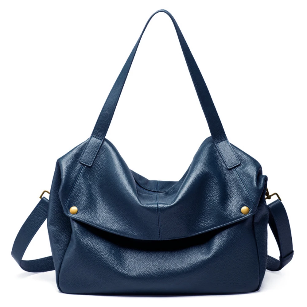 Zency High Quality Large Capacity Shoulder Bag Genuine Leather Women's Work Tote Bag Handbag Shopper Bag Pocket Crossbody A4 bag