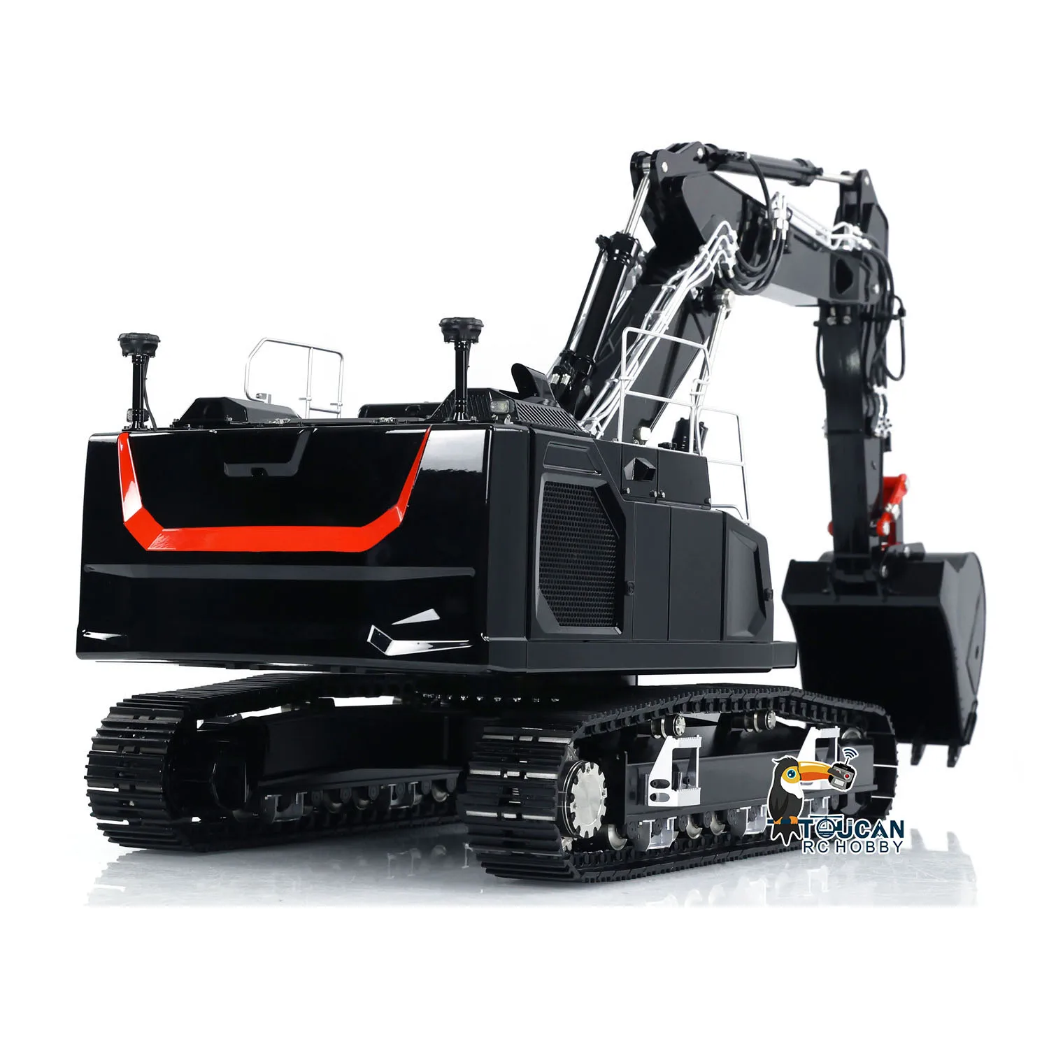 LESU 945 RC Hydraulic Excavator 3-Arm Metal Digger RTR 1/14 Remote Control Heavy Duty Machine PL18EV Lite Light System Toy Model 2