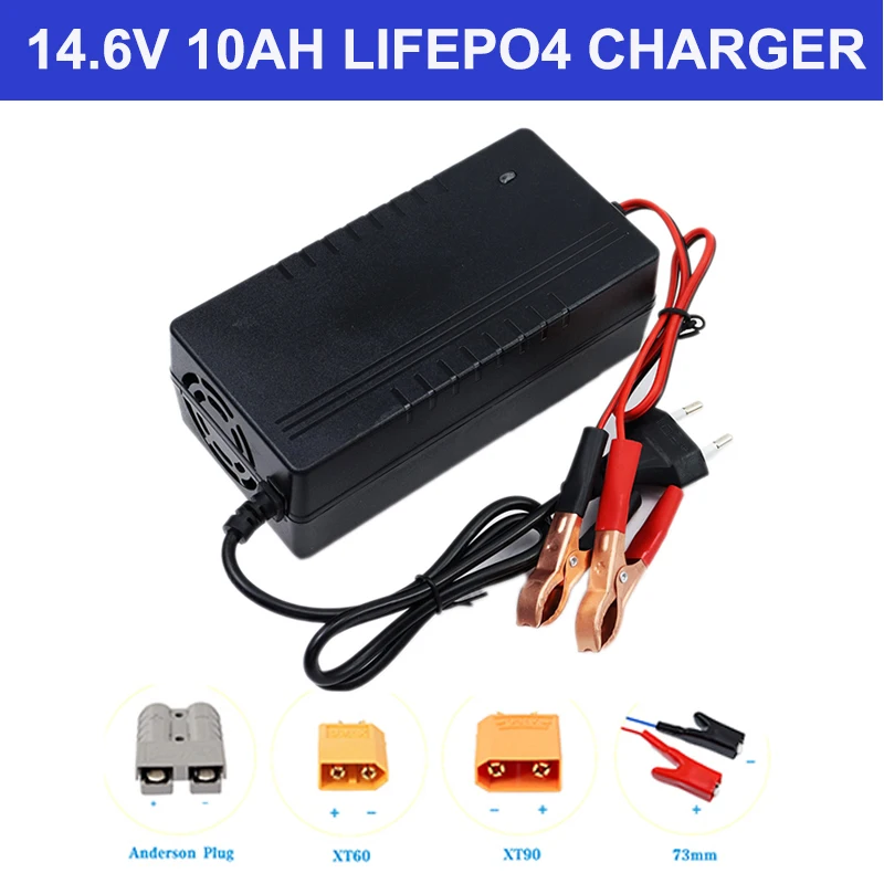 Carregador do Poder Superior para o Bloco da Bateria do Fosfato do Ferro do Lítio Lifepo4 12v 10a 4s 14.6v 12.8v 110220v