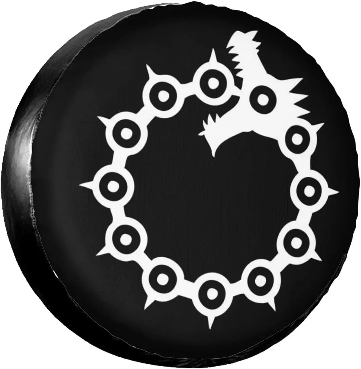 

Anime Seven Deadly Sins Wrath Tattoo The Spare Rire Cover is Waterproof and Uv-Protected Tires are Suitable for Off-Road Vehicle