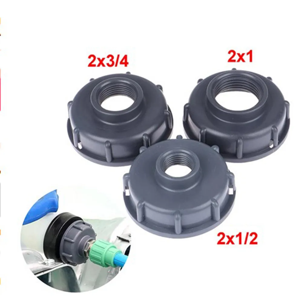 IBC Tank S60X6 Coarse Thread Cap 1/2 In 3/4in 1in Adapter Plug Water Tap Connectors Valve Replacement Fittings
