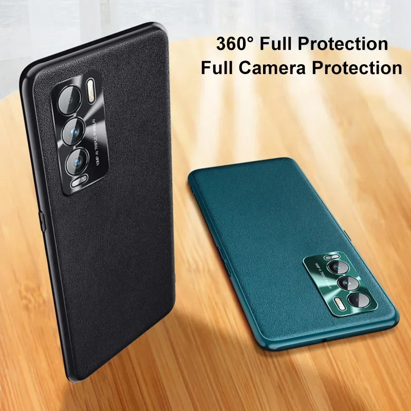 Luxury Leather & Silicone Phone Case Cover