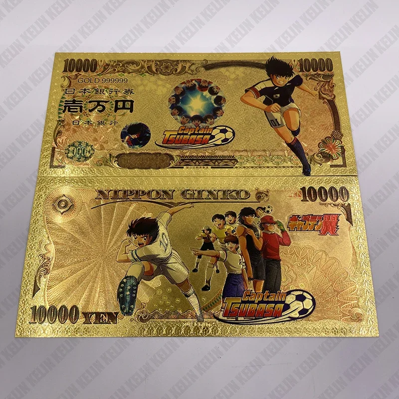 Description Picture 5 of itemWe Have More Manga Japan 5 Designs Captain Tsubasa Anime 10000 Yen Gold Banknotes Classic Childhood Memory Collection Gift
