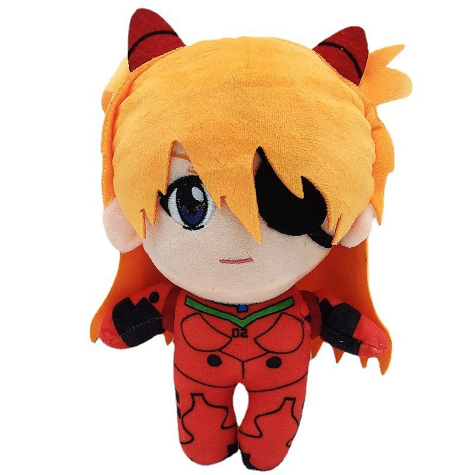 20CM Ayanami Rei peluche Asuka Langley Soryu Rei peluche Ray japonés Anime Kawaii lindos juguetes de dibujos animados muñecas cama regalo Compra barata en