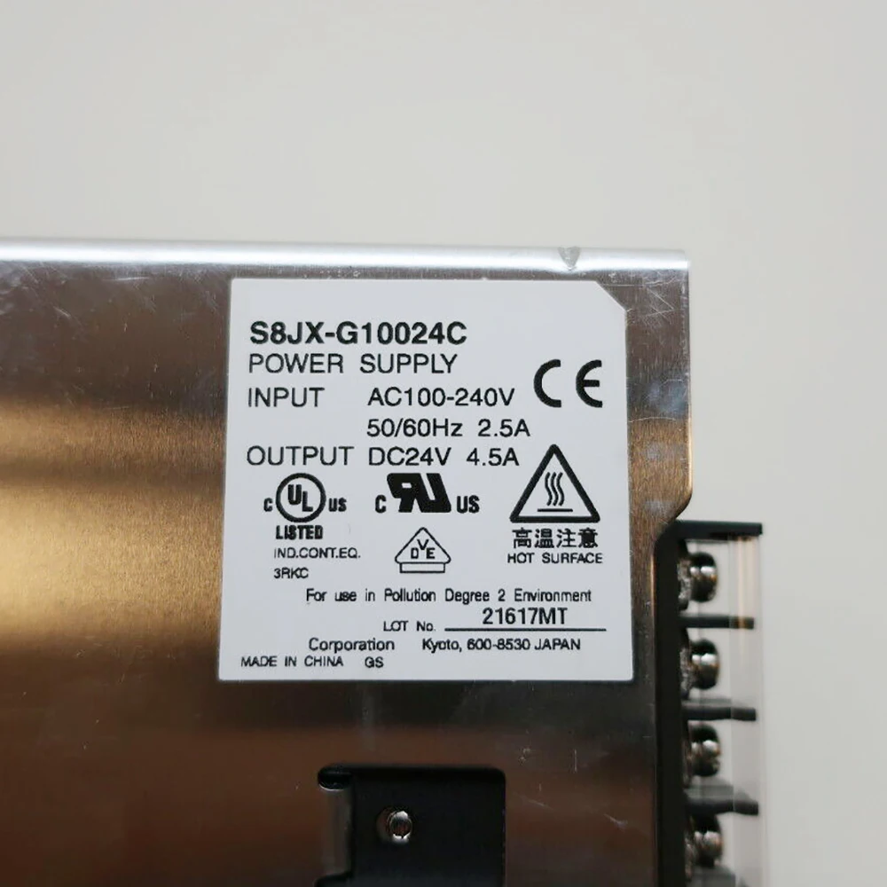 New Switching Power Supply S8JX G10024C 100W 24V 4A Output Works Perfectly Fast Ship High Quality