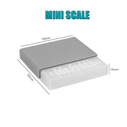 Compact Digital Coffee Scale with Smart Timer - USB Rechargeable, 2kg Capacity - Great Gift (WHITE)