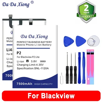P10000 R6 P2 DK017 Li426587HTT Li486690JLY Li426483PUJLY Battery For Blackview R6 A10 A70 A80 A90 A100 P2 P10000 Lite Pro + Tool