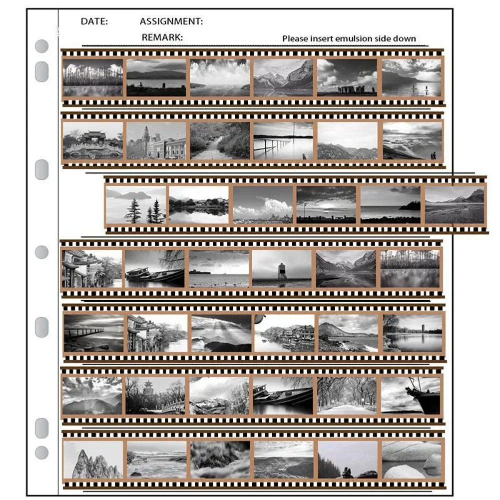 High Resolution Negative Film Storage Pages Acid Free Material Minimize Static Electricity Keep Your Film Safe