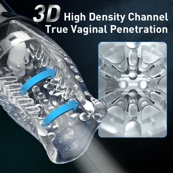 Automatic Male Masturbator Rotating Vibrating Penis Massager Vagina Pussy Glans Male Masturbation Oral Sex Toys for Men