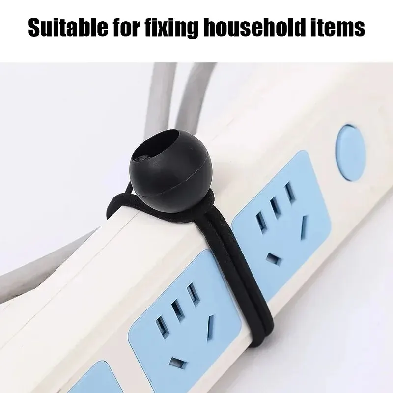 Elastisches Ballseil für den Außenbereich, Bungee-Seile, tragbare Zeltbefestigung, Plane, Markise, Baldachin, robuste Plane, zum Binden für Unterschlupf, Fracht – Detail 5