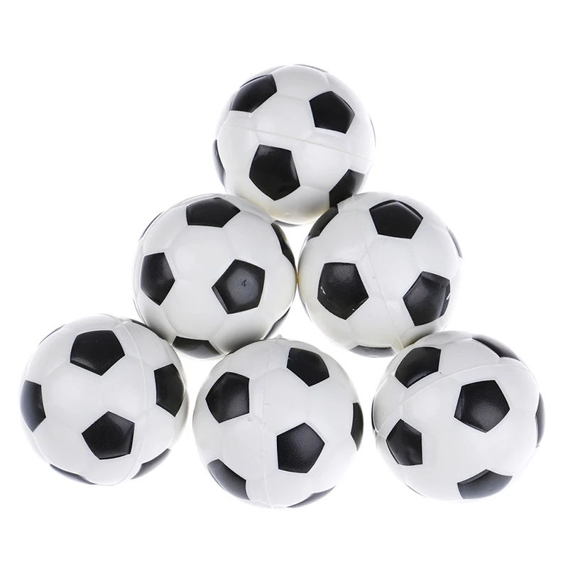 6 Pz Palloni Da Tavolo 6.3Cm Mini Foosball Kicker Calcio Di Ricambio Giochi Al Coperto Fussball Flessibile Formato Rilassato Bambini Bambino Bambini