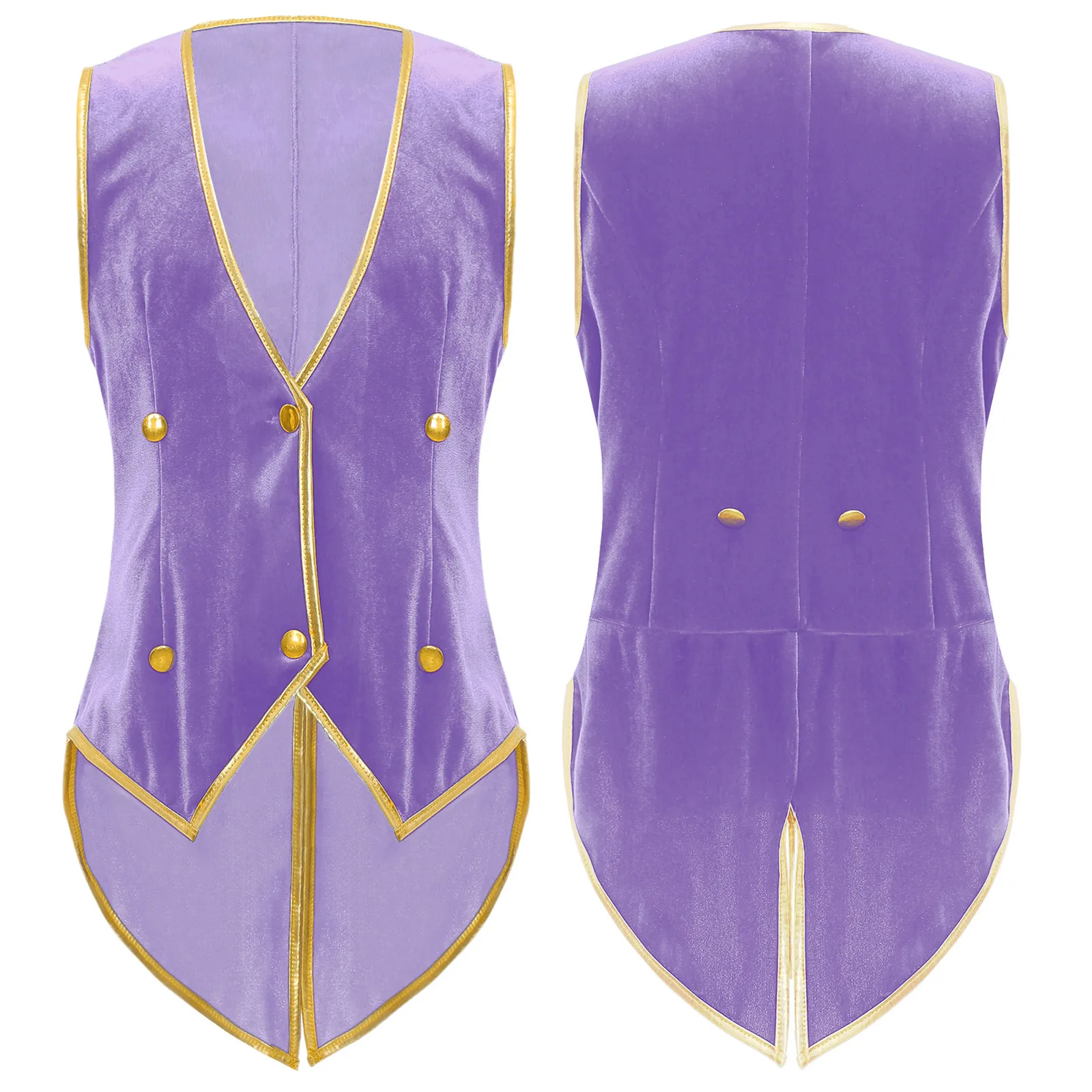 Kinder Jungen mittelalter liche Renaissance viktoria nische Weste Steampunk Gothic Samt Frack Halloween Karneval Vampir Cosplay Kostüm – Detail 3