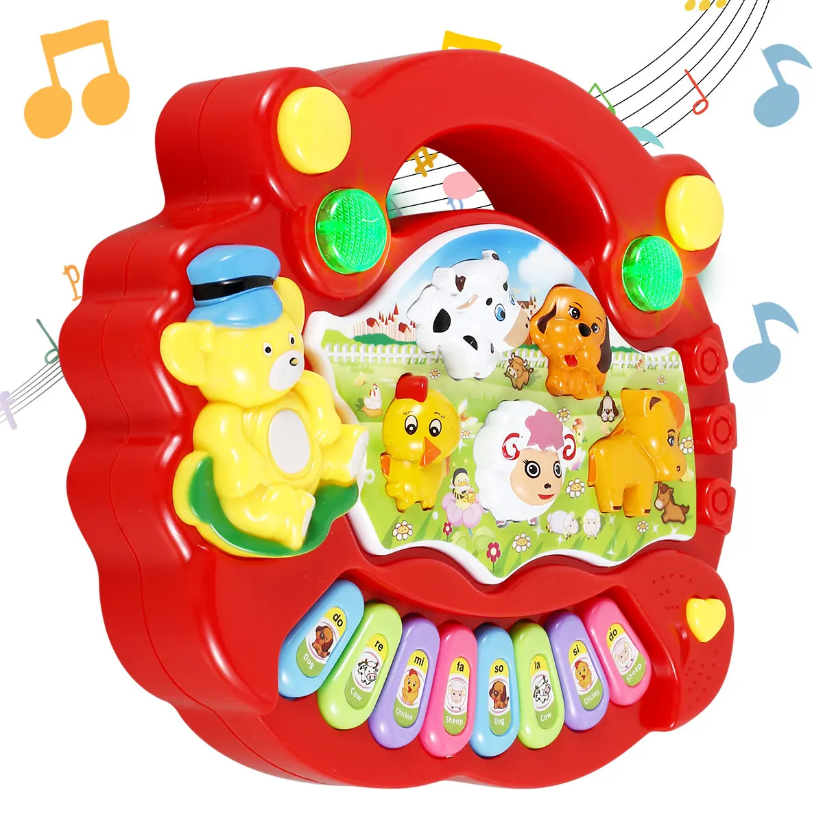 Baby Piano Toy Music Baby Toys Early Learning Educational Animal Farm Piano Keyboard Infant Toys Girl Toy