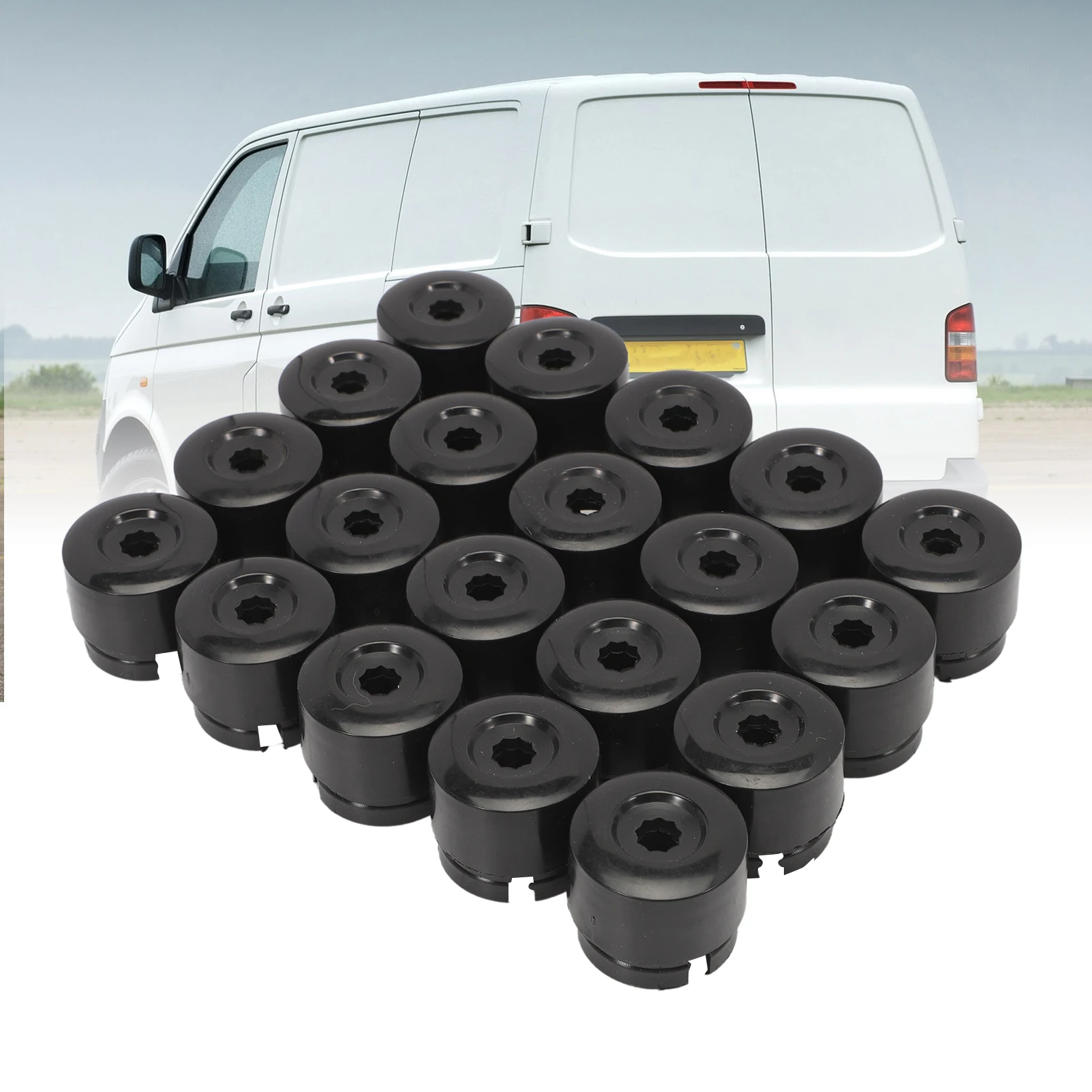 19 mm Car Wheel Nut T5 T6 Wheel Nuts Caps Hub Screw Cover Protective Caps Nut Screw Head Cover 20pcs