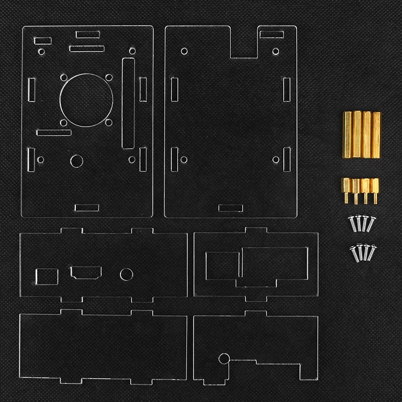Orange Pi 3B Acrylic Case Transparent Shell Active Passive Cooler Optional Cooling Fan Aluminum Heatsink