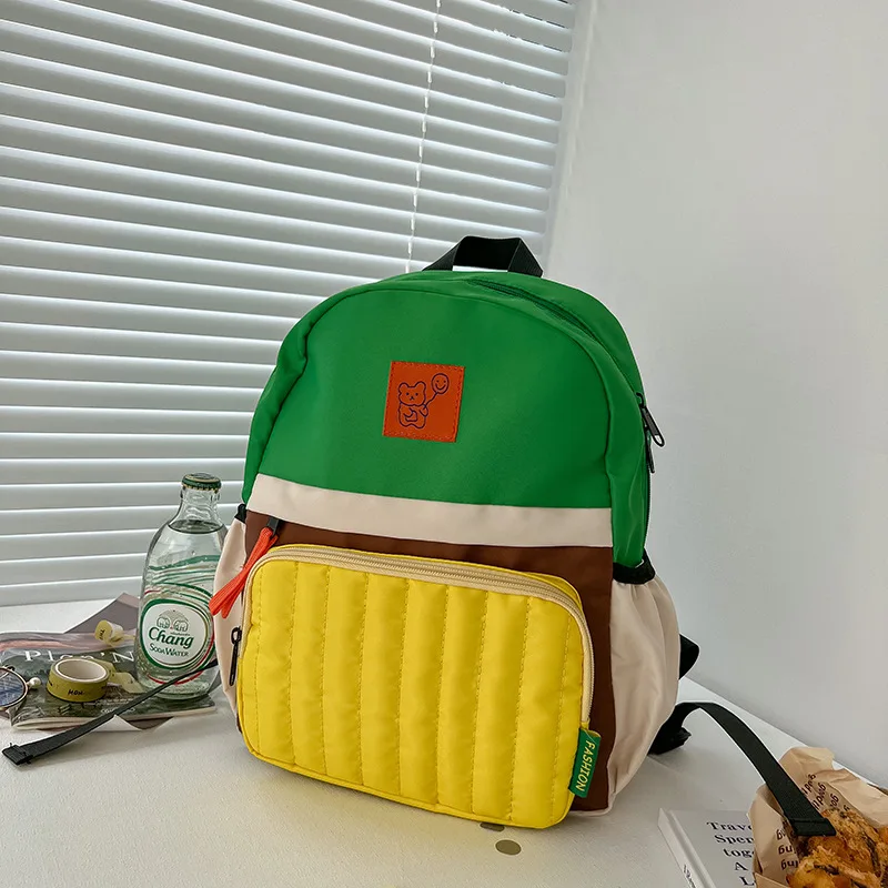 Korean Style Waterproof Baby Kids Backpack Girl Travel Bag Plush Backpacks Schoolbag for Kindergarten Children Boys Bookbag 6