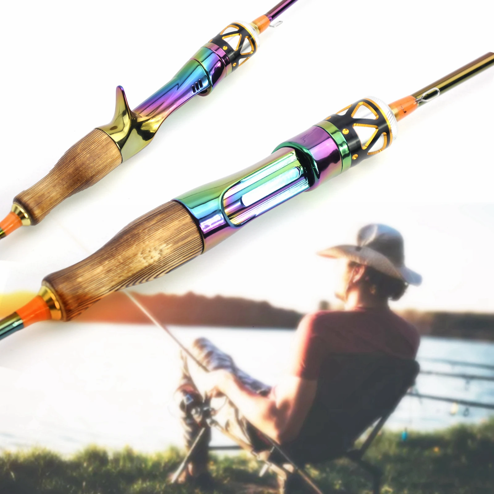 NEW 1.8M Colorful Solid Tip Trout Lure Fishing Rod UL Power Ultralight 2-8g Carbon  Spinning Casting Rod Stream Trout Pole - AliExpress