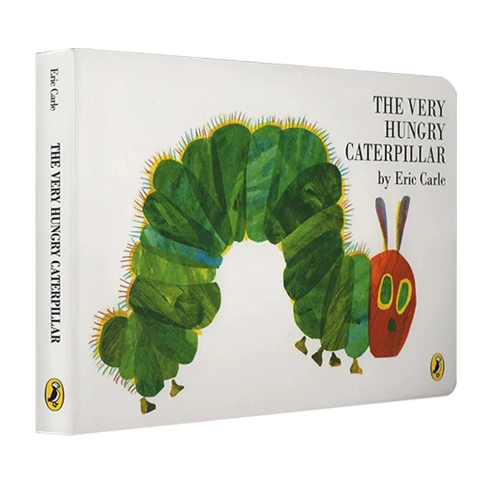 The Very Hungry Caterpillar by Eric Carle Famous Picture Book for Kids Cardboard Books Montessori Education Toys Bedtime Reading 4