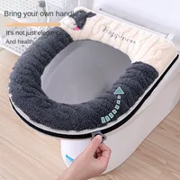 Autumn Winter home toilet seat covers warmer WC cushion closestool case sets pad universal thickening warm soft potty Cape mat 2
