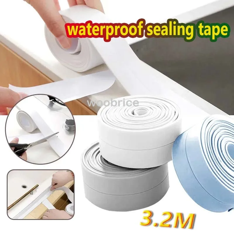 Shower-Bath-Sealing-Tape-Strips-PVC-Self-Adhesive-Waterproof-Wall ...