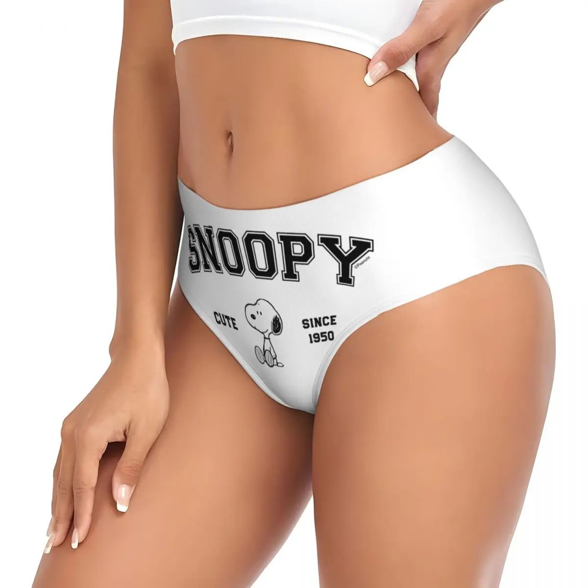Women's Cute Underwear Brief Comic Peanuts Vintage Snoopy Accessories Cozy Cute Cartoon Dog Ladies Panties Briefs 3
