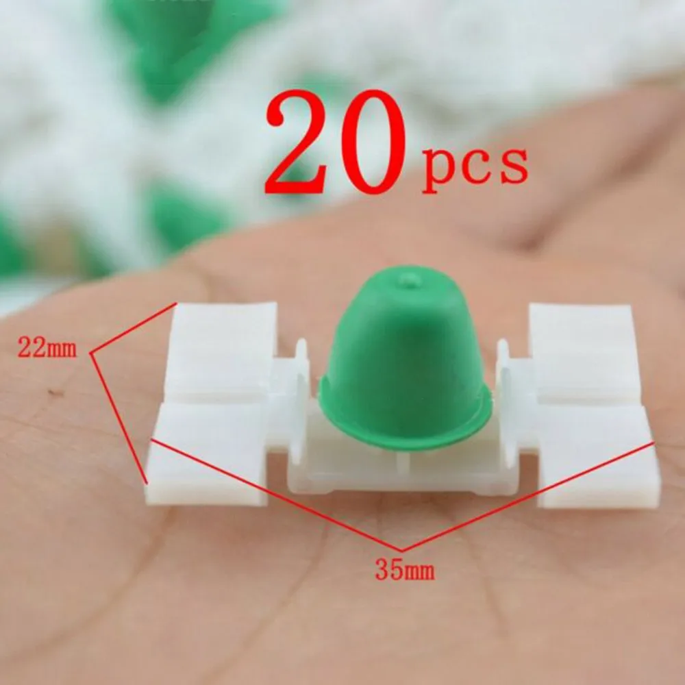 20x Car Door Fender Moulding Trim Clip White Nylon For BMW E36 E46 325 328 323 330 22mmx35mm 51131960054 Auto Accessories
