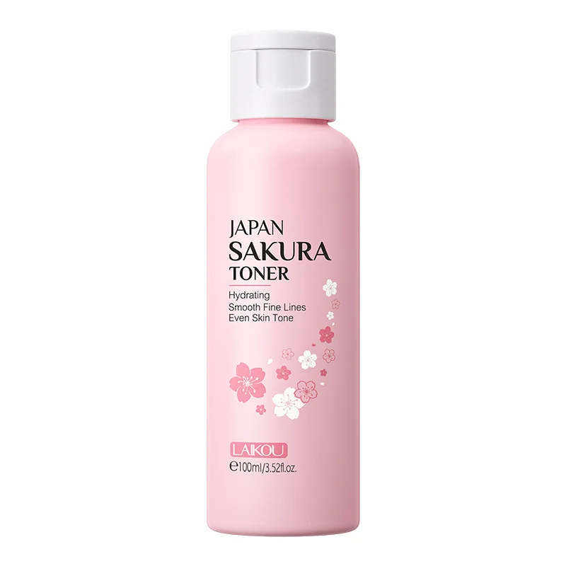 2pcs LAIKOU Sakura Facial Toner Moisturizing Oil Control Soothing Hydrating Skin Firming Face Liquid Essence Skin Care Products facial essence face toner
