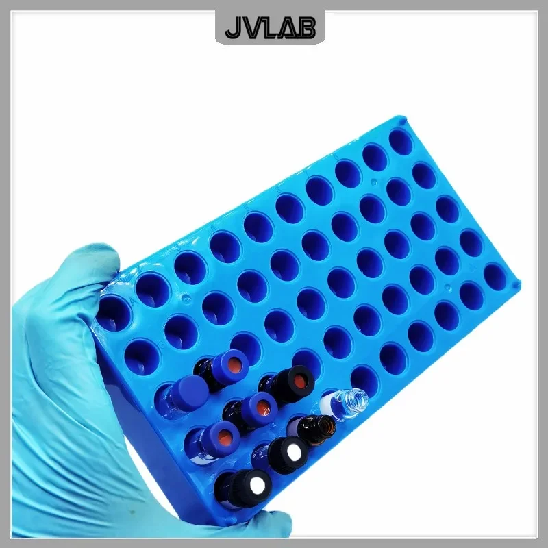 Plastic Chromatography Vial Rack For 12 mm Micro Vials Replacement 9301-0722 vial rack