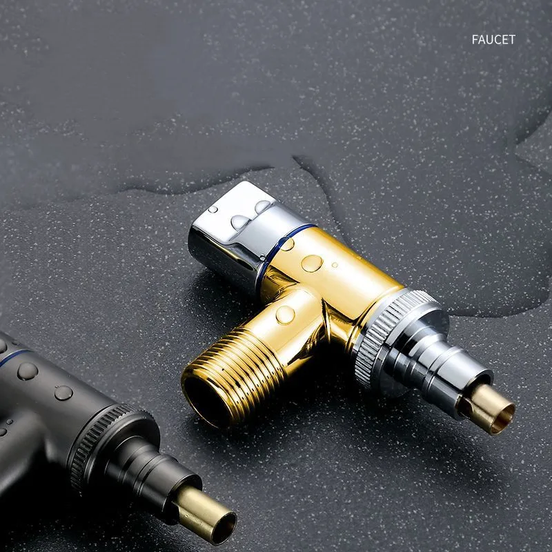 Washing Machine Faucet Brass Water Stop Quick Opening Angle Valve Wall Mounted G1/2 Water Stop Clip Bathroom Accessories