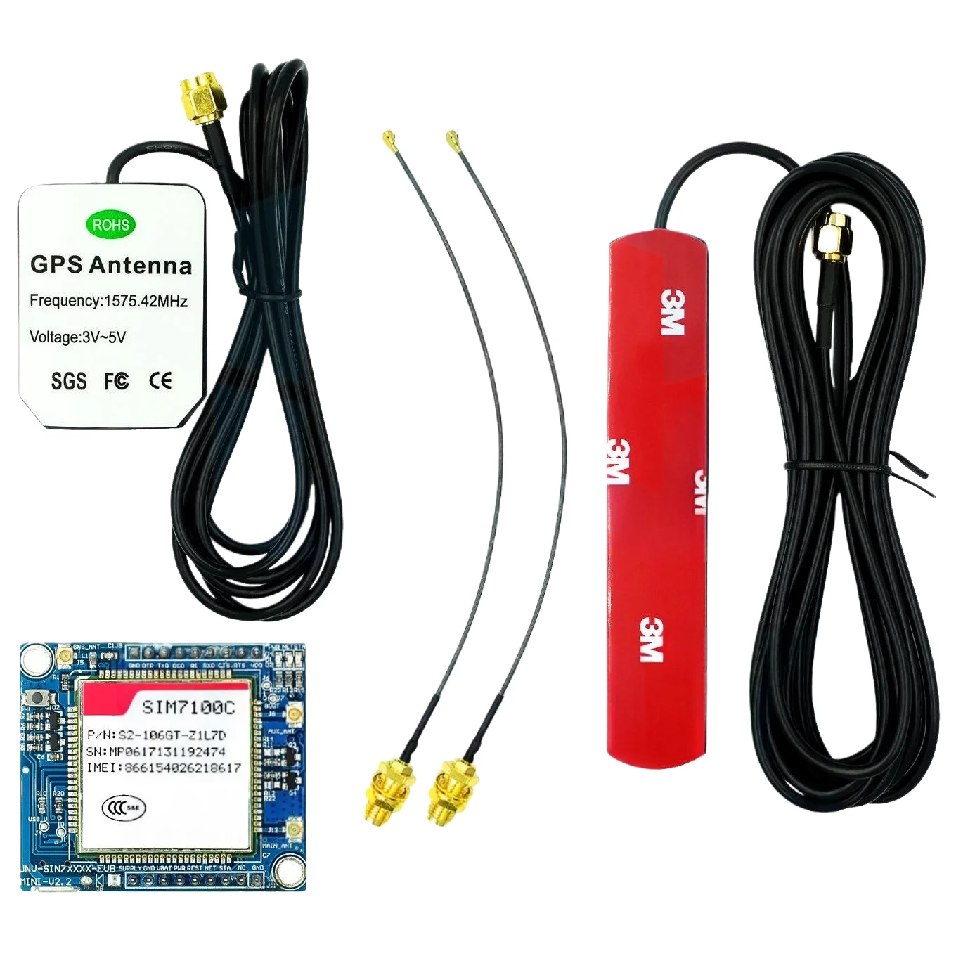 4G-Modul-Entwicklungsboard SIM7100C/SIM7100CE mit 7-Modus-LTE-Kommunikation und Dial-up-Internetzugang