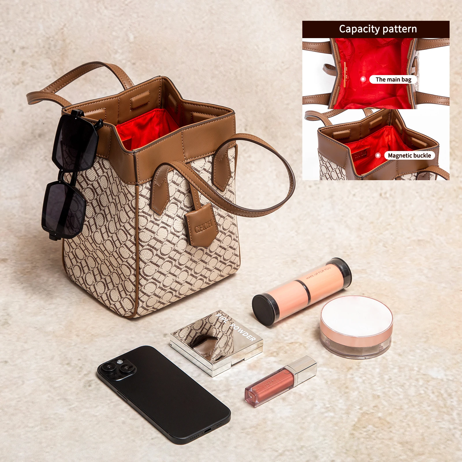 CHCH حقيبة يد نسائية جديدة بتصميم ريترو يجمع بين ق...