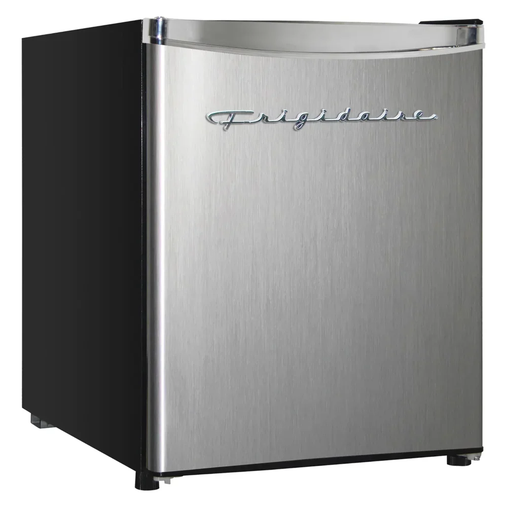 

1.8 Cu. Ft. Capacity Retro Refrigerator with Chrome Trim, EFR182, Platinum Mini Refrigerator