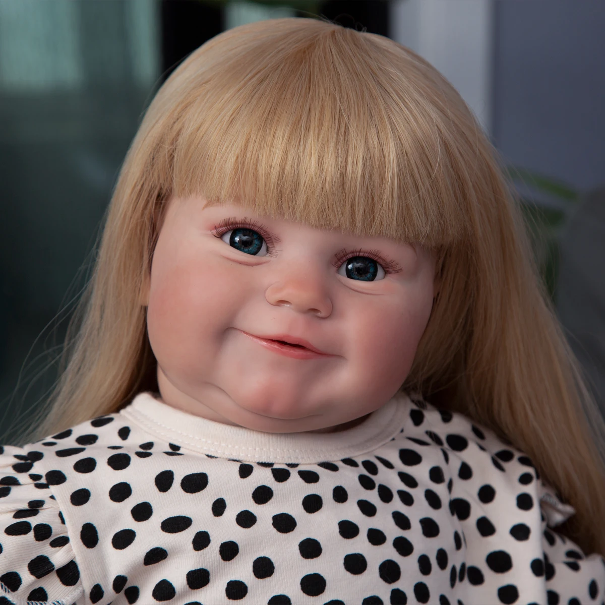 

KEIUMI 24 Inch Finished 3D painted Silicone Reborn Baby Doll Alive Girl Reborn Toddler Toys Children Birthday XMAS Gift