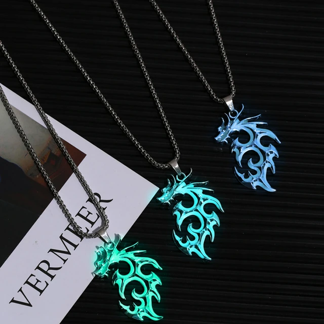 Glow Dark Pendant Necklaces Women  Jewelry Pendant Glow Dark Men -  Necklace Men - Aliexpress