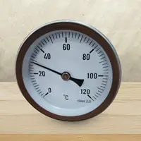 Metal Thermometer 0-120 Degree Temperature Range Stainless Steel Dial Thermometer for Outdoor Stoves Grill Oven Heating Systems 1