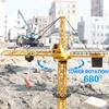 2.4G 6CH 128CM Remote Control Excavator Tower Crane 680 Rotation Lift Model With Light Sound  RC Engineering Toy For Kid Gift 5