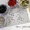 1Mm Mini Loving Heart Shape Glitter Powder Nail Charm Gold and Silver Sequins Chrome Powder Winter Nail Accessories Decoration 2