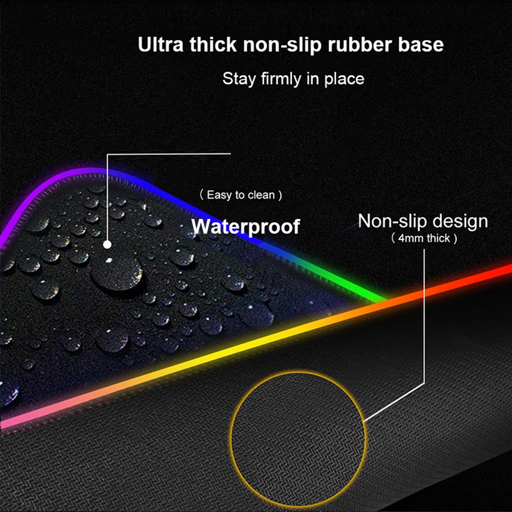Tapis de souris LED RGB Stitch Love Angel