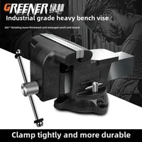Heavy-duty Table Vise Clamp with Swivel Base, 6 Inches – Perfect for Industrial and Home Use 1