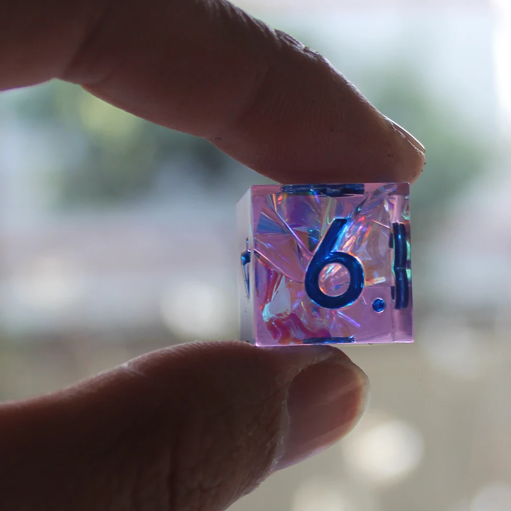Resin Dice 7PCs Dnd Set game dice dice set Solid Polyhedral D&D Dice DND For Role Playing Rpg Rol Pathfinder Board Game Dragon Scale Gifts