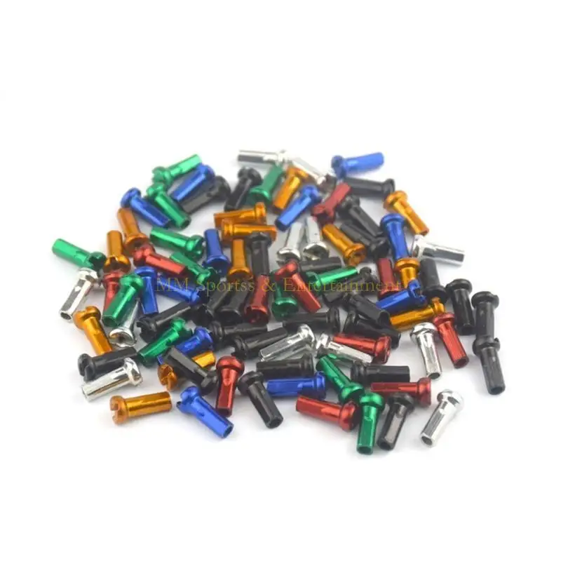 31be 8 컬러 60 PCS 케이블 엔드 크림프, 자전거 케이블 엔드 캡, 금속로드 산악 자전거